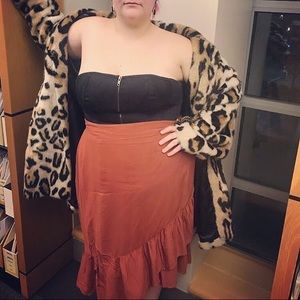 Torrid Burnt Orange Skirt.